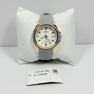 Citizen FE6137-08A Weekender White Dial Pink Gold Stainless Steel Women’s Watch